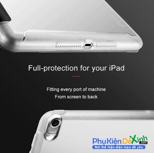Bao Da iPad Pro 12.9 2017 Lưng Trong Silicon Hiệu Baseus thương hiệu mới được sản xuất và làm bằng chất liệu da nắp sau là nhựa PU cao cấp trong suốt rất sang chảnh.